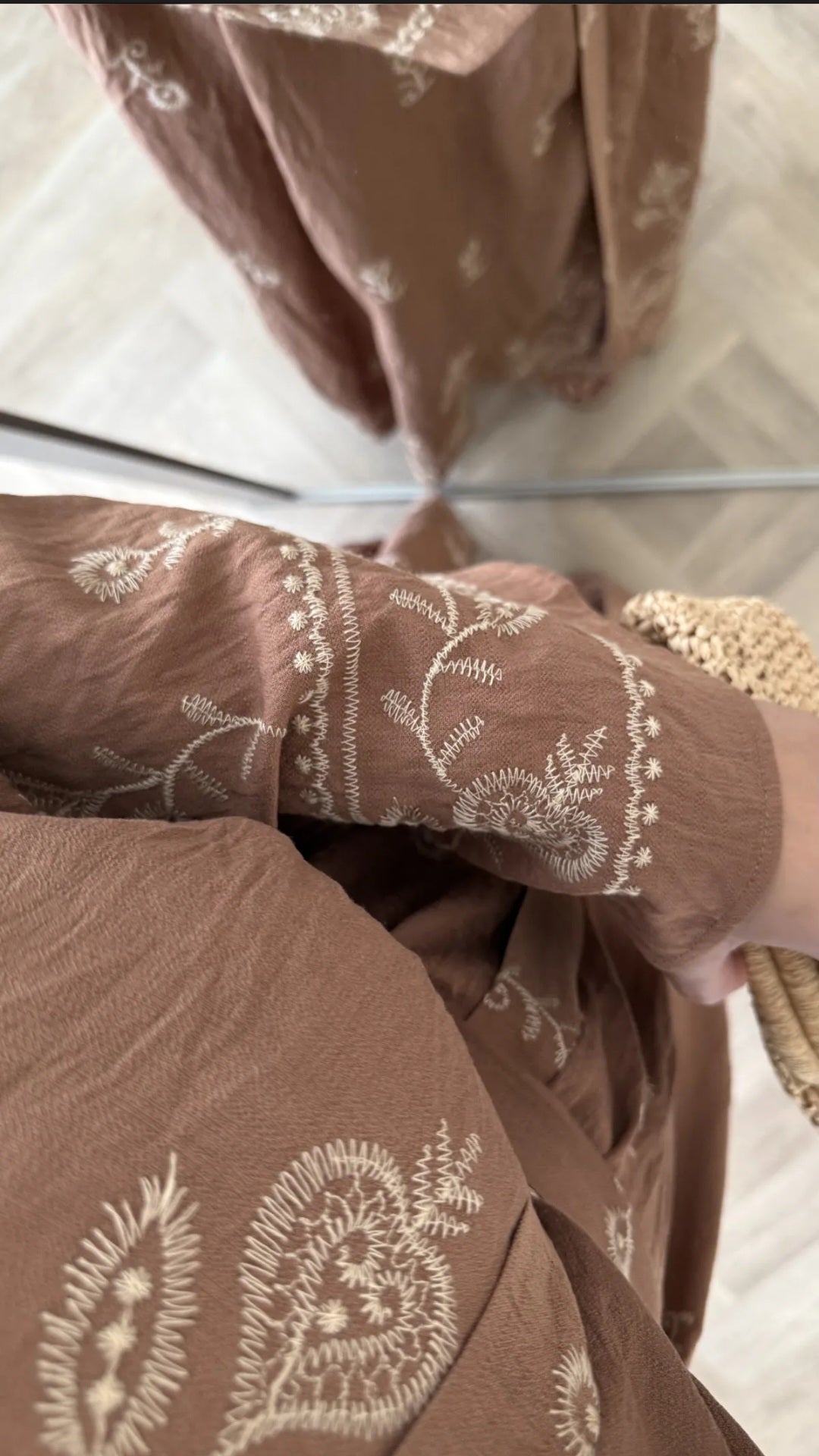 Sahara Taupe belted dress