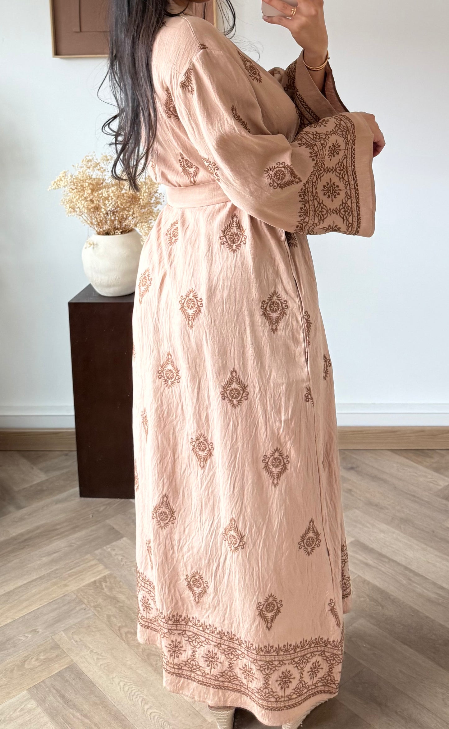 Sherine sand printed dress