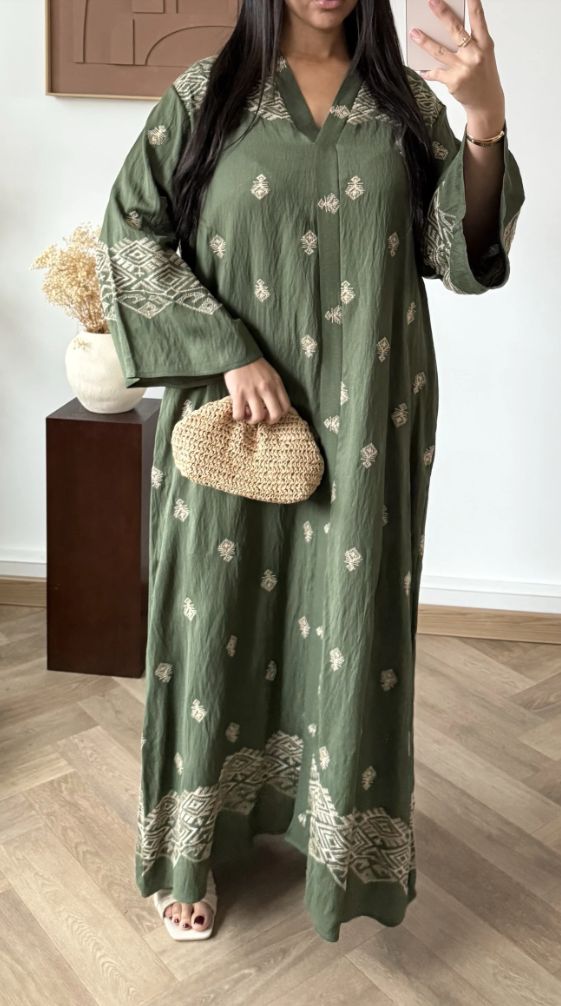 Sahara khaki belted dress